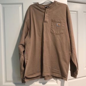 Carhartt Tan Long sleeve with Pocket
